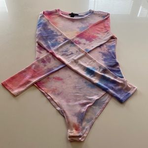 Multi Color Mesh Bodysuit